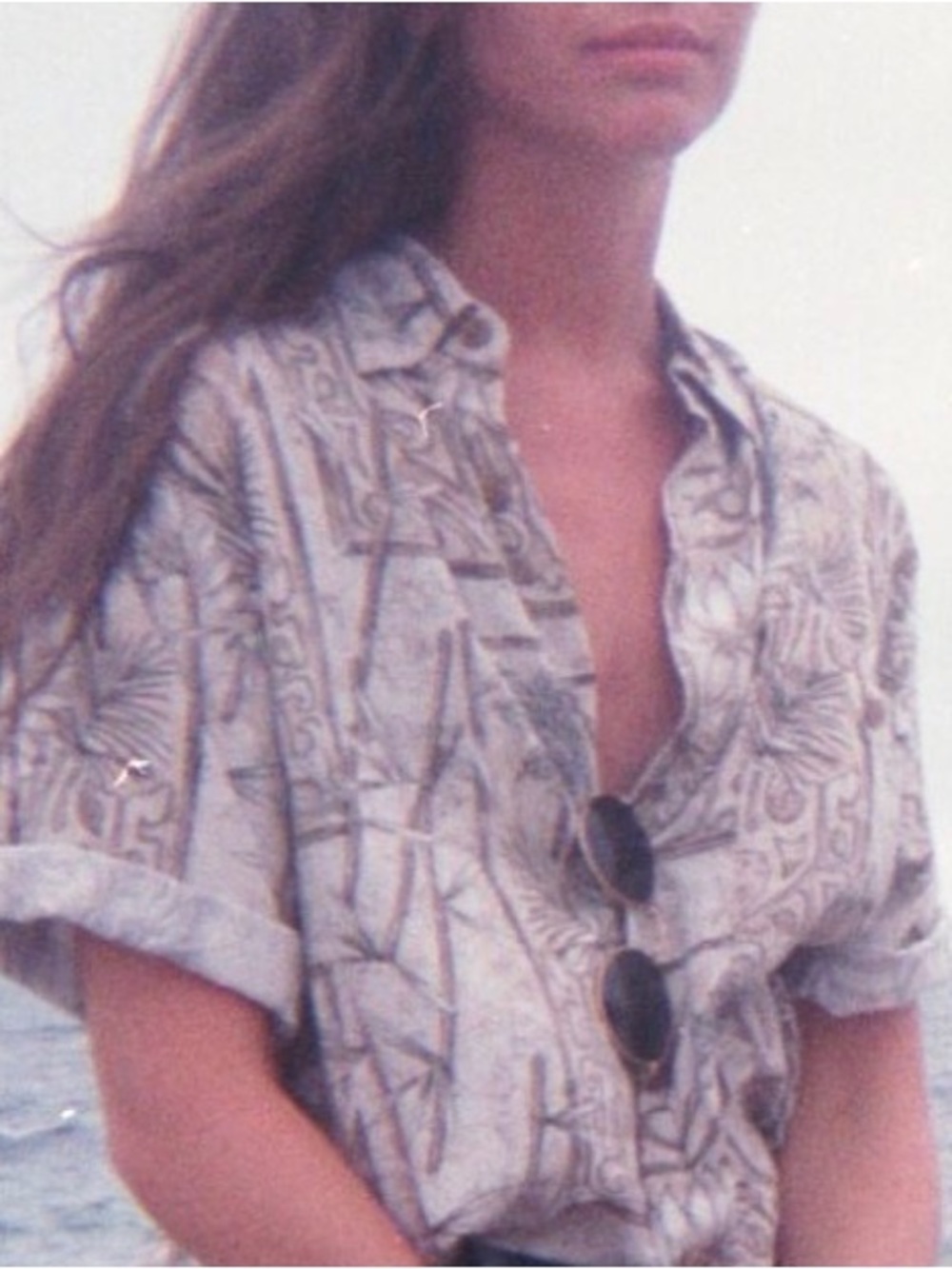 Patterned oversized Button-Up Shirt - Casual Beach Shirt